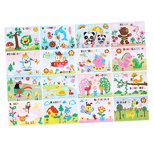 HEMOTON Pädagogisches Aufkleber-Spielzeug-Set 3D-mosaik-bastelset Für Kinder Sicher Für Kinderaktivitäten HEMOTON Pädagogisches Aufkleber-Spielzeug-Set 3D-mosaik-bastelset Für Kinder Sicher Für Kinderaktivitäten von HEMOTON