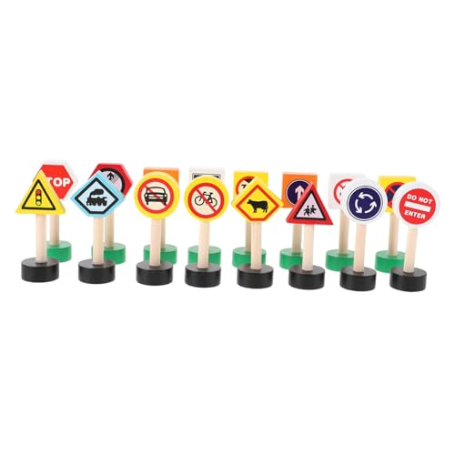 HEMOTON 16Stücke Teiliges Mini Verkehrszeichen Spielset aus Holz für Pädagogisches zur Verkehrssicherheit Interaktive Lernhilfe für Vorschulkinder Fördert Kognitive Fähigkeiten HEMOTON 16Stücke Teiliges Mini Verkehrszeichen Spielset aus Holz für Pädagogisches zur Verkehrssicherheit Interaktive Lernhilfe für Vorschulkinder Fördert Kognitive Fähigkeiten von HEMOTON