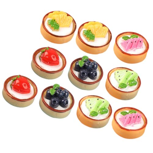 HEMOTON 18 Stück Simulierte Obstkuchen Dekoration Dessert Wohnaccessoires Obstkuchen Obstkuchen Gefälschte Lebensmittel Kuchenstücke Realistische Spiellebensmittel Kuchenmodelle von HEMOTON