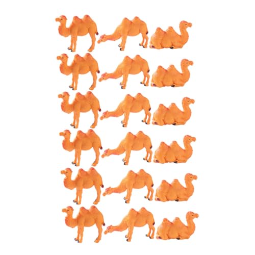 HEMOTON 18stücke Miniatur-wüstentierfiguren Aus Kamelform Handwerkskunst Kompakte Für Dekoration Schreibtisch Und Fensterbrett Zuverlässiges Material Geschenkidee Für von HEMOTON