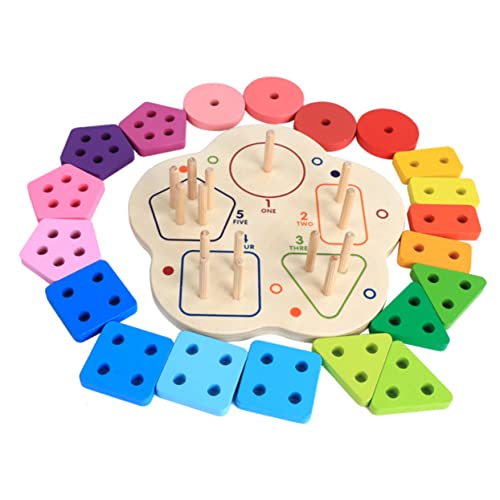 HEMOTON 1Satz Geometrische Farbmatching Bausteine aus Lernspielzeug für Form und Farbenerkennung Langlebig und Kinderfreundlich Kleine Hände HEMOTON 1Satz Geometrische Farbmatching Bausteine aus Lernspielzeug für Form und Farbenerkennung Langlebig und Kinderfreundlich Kleine Hände von HEMOTON