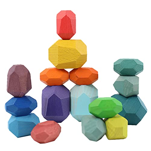 HEMOTON 1Satz Holz Bausteine Stapelbare für Kreatives Feinmotorik und Eltern Junge Mädchen Interaktion HEMOTON 1Satz Holz Bausteine Stapelbare für Kreatives Feinmotorik und Eltern Junge Mädchen Interaktion von HEMOTON