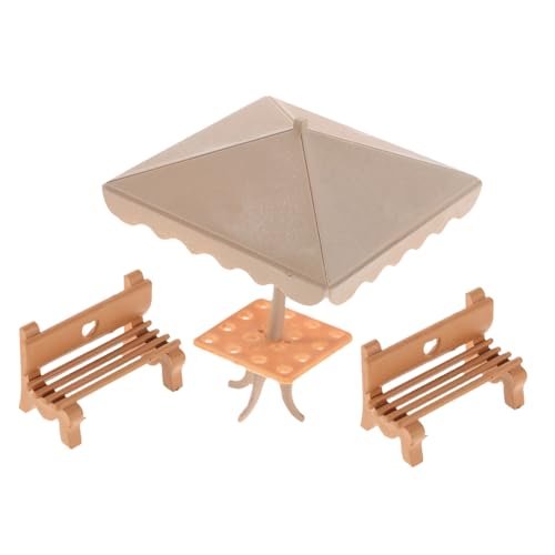 HEMOTON 1Satz Puppenhaus Gartenmöbel Mit Realistischen Details Für DIY Mikrolandschaftsprojekte Dekoration Für Puppenhauszubehör von HEMOTON