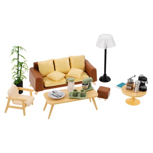 HEMOTON 1Satz Realistisches Sofa und Couchtisch für Kreative Rollenspiele und Fotografie Zubehör für Puppenhaus Dekoration und DIY Projekte HEMOTON 1Satz Realistisches Sofa und Couchtisch für Kreative Rollenspiele und Fotografie Zubehör für Puppenhaus Dekoration und DIY Projekte von HEMOTON