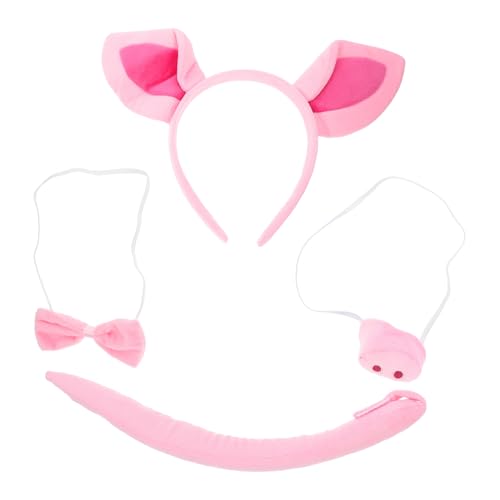 HEMOTON 1Satz Schwein Kostümset Für Teiliges Cosplay Zubehör Mit Schweineohren Haarband Fliege Und Nase Karneval Halloween Und Partys Aus Sicherem Langlebigem HEMOTON 1Satz Schwein Kostümset Für Teiliges Cosplay Zubehör Mit Schweineohren Haarband Fliege Und Nase Karneval Halloween Und Partys Aus Sicherem Langlebigem von HEMOTON