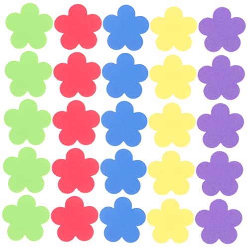 HEMOTON 1Set Kleine Blumen Schwamm Aufkleber „Happy Birthday“ Aufkleber Blumenaufkleber Kindergarten Lehreraufkleber Zubehör Lehrerzubehör Kindergarten Belohnung 50 Stück von HEMOTON