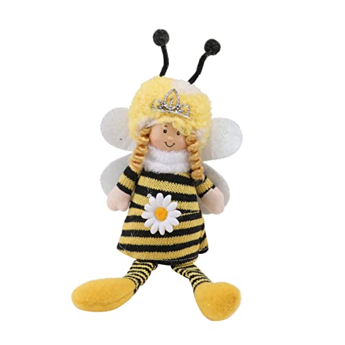 HEMOTON 1Stk Bienenfest Dekoration kreative gestrickte Biene schöne bienenförmige Puppe Wolliges Bienen-Spielzeug Niedliches Bienen-Dekorationsstück Kinderspielzeug Plüschtier Modellieren von HEMOTON