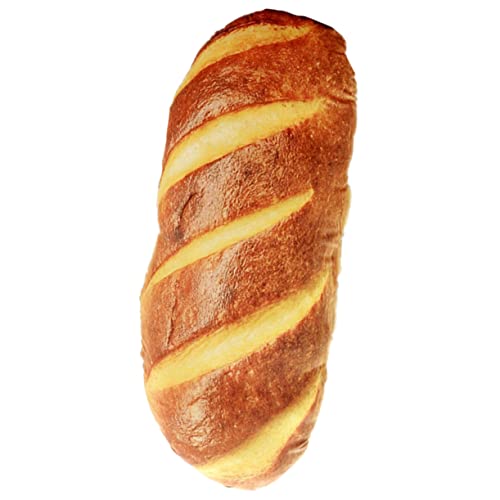 HEMOTON 1Stk Brot Rückenkissen in Brotform Simulation Brot uhrenkissen kopfkissen für Couch für die Couch Wurfskissen in Brotform Sofakissen Waschbar Brotmatte 3D von HEMOTON