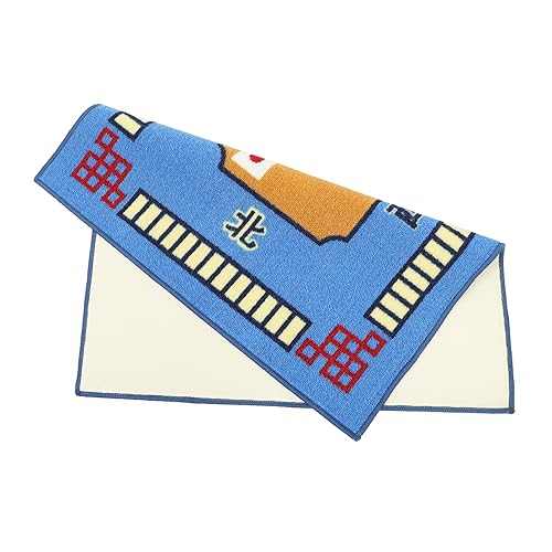 HEMOTON 1stk Mahjong-tischdecke Tischdecke Filz Fliese Poker Domino-tischmatte Domino-spielmatte Domino Tischdecke Mini-einhornfiguren Mahjong-matten Gefühlt Brettspiel Quadrat Gummi von HEMOTON