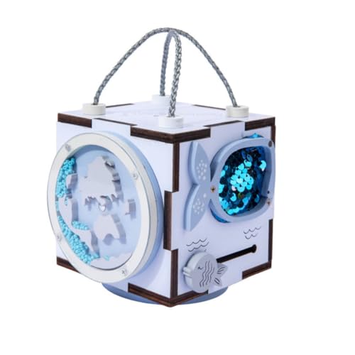 HEMOTON 1Stk Thorey-Box interaktives deko zabawki dla dziewczynki babyspielzeuge Blaue Farbe Spielsachen für Lebenskompetenzen pädagogisches hölzern Blue von HEMOTON