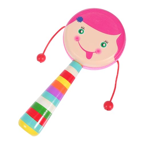 HEMOTON 1Stk musikinstrumente Musical Instruments Toy Babypflegespielzeug Weihnachtstrommel Kinderspielzeug Kleinkindspielzeug Lernspielzeug Spielzeug Balance Handglocke Rocker von HEMOTON