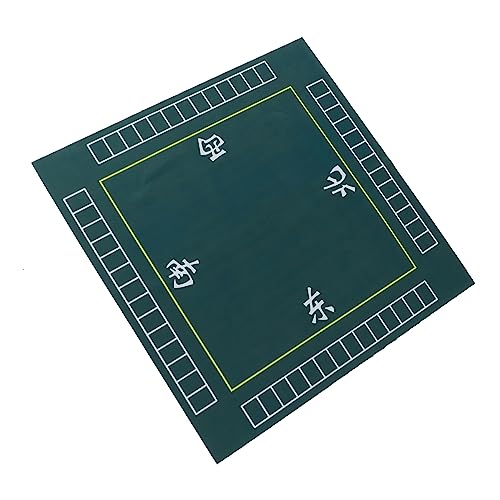 HEMOTON 1stk Mahjong Tischdecke Matte Domino-tischdecke Poker-tischdecke Domino-spielmatte Kachel-Gaming-Cover Gaming-tischabdeckung Deckmatte Für Brettspiele Mahjong-Tisch Green Gummi von HEMOTON