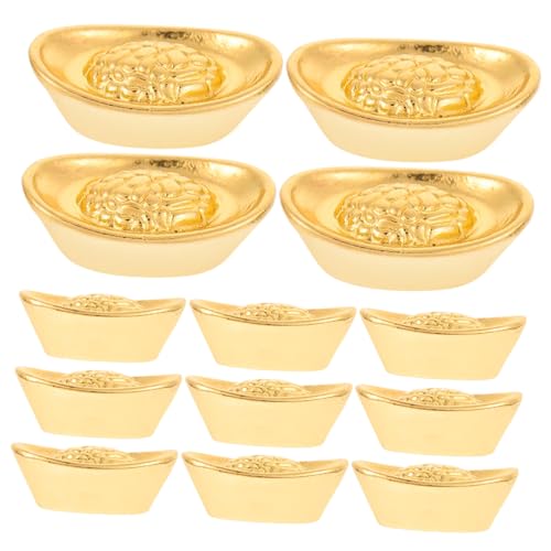 HEMOTON Realistisches -Set 2 Beutel Mit Mini-Barren-Ornamenten Für Puppenhäuser Chinesischer Stil Legierung Mini-Barren-Modelle Handwerkskunst von HEMOTON