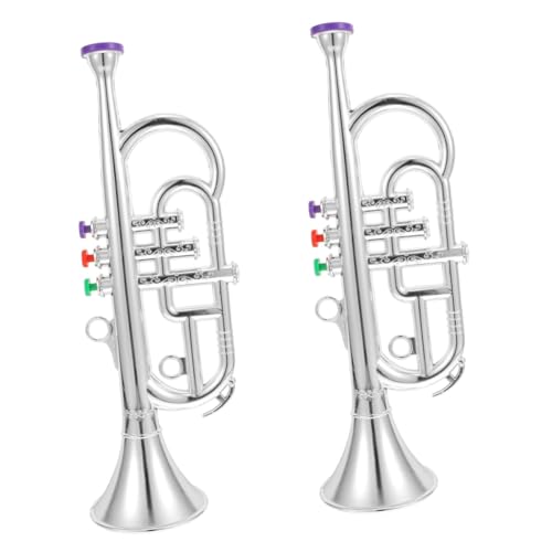 HEMOTON 2 STK Requisitenmodell für Musikinstrumente Singvogel Spielzeug Saxophon aus Kunststoff Spielzeuge Geschenk Instrumentenspielzeug für Anfänger Musikinstrument-Spielzeug Weihnachten von HEMOTON