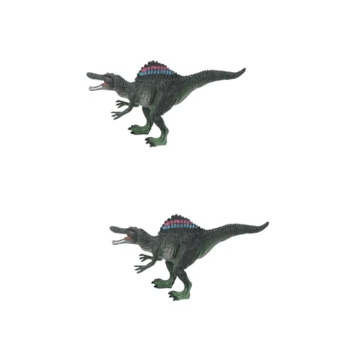 HEMOTON 2 STK Stachelrücken-Drachen Hand Miniaturdekoration Desktop-Dekoration Desktop-Spielzeug Mini-Spielzeug Miniatur-tierfiguren Kidcraft-spielset Modelle Spinosaurus Hohl Kind Plastik von HEMOTON