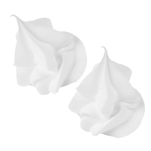 HEMOTON 2 STÜCK Teiliges Realistische Creme deko Eiscreme kunststoffaufsätze Langlebig und Minimalistisch für DIY Milchtee Dessertbecher Austauschbar Kindgerechtes von HEMOTON