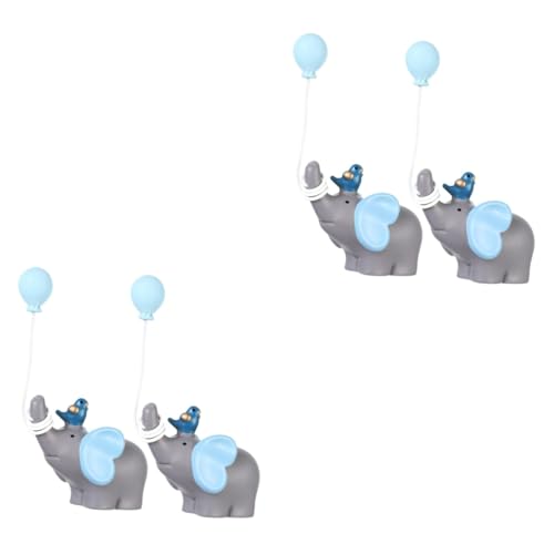 HEMOTON 2 Sätze Elefantenpuppenverzierungen Mini Figur Klein Kuchen Hochzeit Kuchendeckel Elefant Tierisches Handwerk Desktop-tierstatue Harz 2 Stücke * 2 HEMOTON 2 Sätze Elefantenpuppenverzierungen Mini Figur Klein Kuchen Hochzeit Kuchendeckel Elefant Tierisches Handwerk Desktop-tierstatue Harz 2 Stücke * 2 von HEMOTON