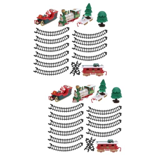 HEMOTON 2 Sätze Elektrischer Weihnachtszug mit Bunten Schienen Kreatives Eltern Spiel Cartoon Design Langlebiges Kunststoffmaterial Fördert Fantasie und Motorische HEMOTON 2 Sätze Elektrischer Weihnachtszug mit Bunten Schienen Kreatives Eltern Spiel Cartoon Design Langlebiges Kunststoffmaterial Fördert Fantasie und Motorische von HEMOTON