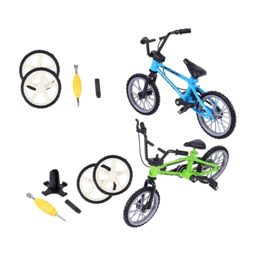 HEMOTON 2 Sätze Finger Bikes Aluminiumlegierung Mini Finger Fingerspitzen Bewegungsspielzeug Lernspielzeug Kreativitätsfördernd für Tischspielzeug Blau Grün HEMOTON 2 Sätze Finger Bikes Aluminiumlegierung Mini Finger Fingerspitzen Bewegungsspielzeug Lernspielzeug Kreativitätsfördernd für Tischspielzeug Blau Grün von HEMOTON