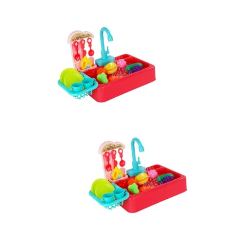 HEMOTON 2 Sätze Geschirrspüler Lernspielzeug Kleinkindspielzeug für Mädchen Kinderspielzeug Spielzeuge Kinder Spielen Hausspielzeug pädagogisches Spielzeug elektrisch Haushaltsgeräte Baby von HEMOTON