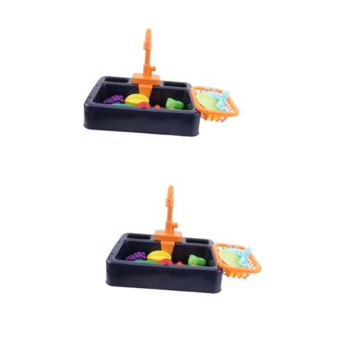 HEMOTON 2 Sätze Geschirrspüler Spielzeug für Kinder Lernspielzeug Spielzeuge Kinderspielzeug Spielhausspielzeug Geschirrspülmaschine für Kinder elektrisch Waschbecken Baby von HEMOTON