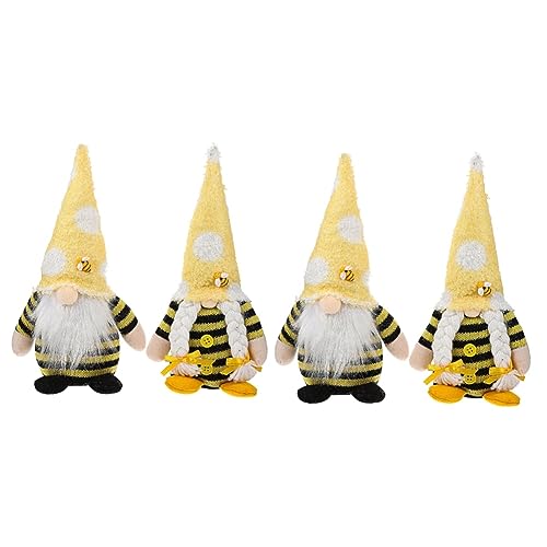 HEMOTON 2 Sätze Gnomes Deko Puppen Für Bienenfest Gesichtslose Figuren Für Festliche Anlässe Und Charmante Wohnaccessoires Als Für Freunde Und Familie 2 Stücke * 2 von HEMOTON