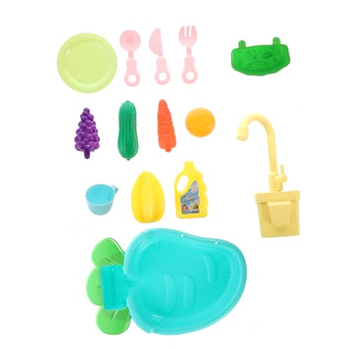 HEMOTON 2 Sätze Küchenspielzeug für Kinder geschirrset kinderküche Kitchen Set for Kinder spülen waschbecken Spielzeug für elektrische Geschirrspülmaschinen Küchengeräte Modelle von HEMOTON