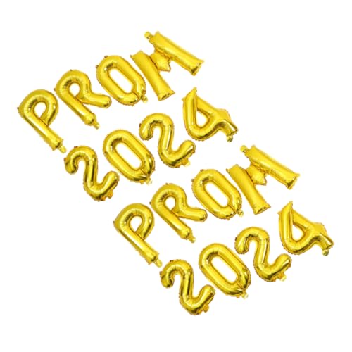 HEMOTON 2 Sätze Luftballons für die Abschlussfeier Dekorationen Girlande balloons wasserballons party ballons Luftballons für die Inneneinrichtung Luftballons aus Aluminiumfolie Golden von HEMOTON