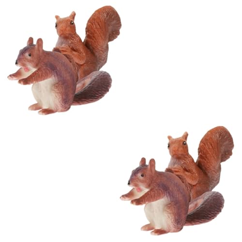 HEMOTON 2 Sätze Mini Squirrel Figurine Niedliche Modelle Kunststoff Für Dekoration Tischverzierungen Und Lernspielzeug Terrarien Und Heimdekoration 2 Stücke * 2 HEMOTON 2 Sätze Mini Squirrel Figurine Niedliche Modelle Kunststoff Für Dekoration Tischverzierungen Und Lernspielzeug Terrarien Und Heimdekoration 2 Stücke * 2 von HEMOTON