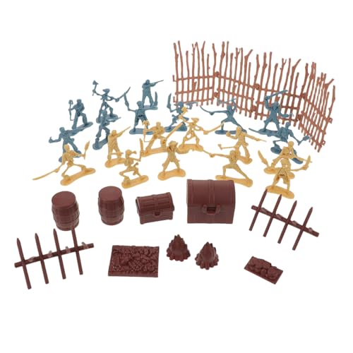 HEMOTON 2 Sätze Piratensoldaten Spielfiguren Teilig Realistische Armee Soldaten Robust Leicht Tragbar für Piratenparty Geburtstagsgeschenke von HEMOTON