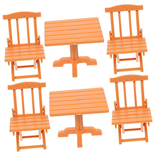 HEMOTON 2 Sets Miniatur-esstisch Und Stühle – Puppenhaus-möbelmodelle Aus Kunststoff – Ideal Für Die Landschaftsdekoration HEMOTON 2 Sets Miniatur-esstisch Und Stühle – Puppenhaus-möbelmodelle Aus Kunststoff – Ideal Für Die Landschaftsdekoration von HEMOTON