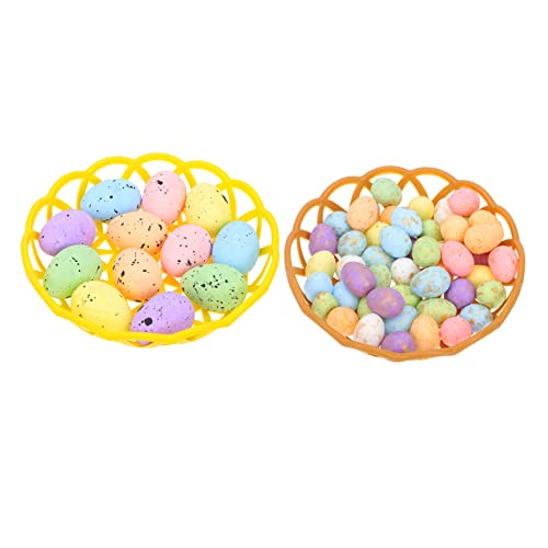 HEMOTON 2 Sätze Schaumeier für kinderspielzeug panettone ostern foam Blasenmacher Seifenblasenmaschine ostern dekorative eier Kindergarten-Simulationseier Plastik Colorful von HEMOTON