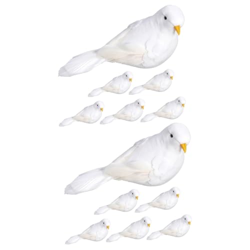 HEMOTON 2 Sätze Simulierte Kleine Weiße Taube Ornamente Vogel- Vogelspielzeug Künstliche Vögel Simulationsvogelschmuck Künstliche Vogeldekorationen Vogel Figur Feder 6 Stück * 2 HEMOTON 2 Sätze Simulierte Kleine Weiße Taube Ornamente Vogel- Vogelspielzeug Künstliche Vögel Simulationsvogelschmuck Künstliche Vogeldekorationen Vogel Figur Feder 6 Stück * 2 von HEMOTON