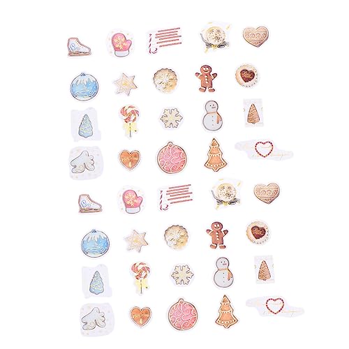 HEMOTON 2 Sätze à 80 Blatt Aufkleber Geschenkanhänger Weihnachtsgeschenkverpackung Scrapbooking-Etikett Papier von HEMOTON
