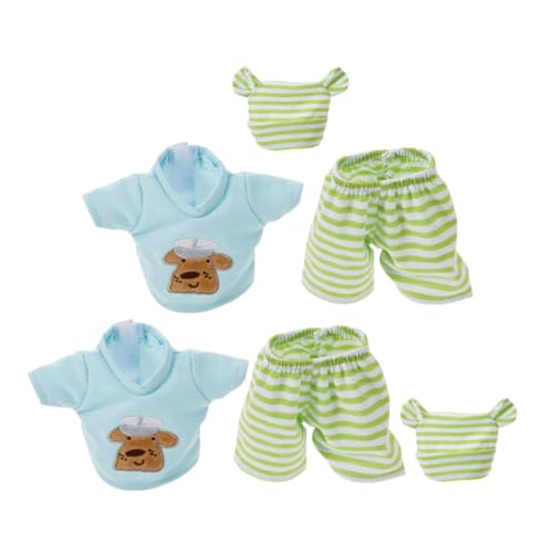 HEMOTON 2 Satz Puppenkleidung Baumwolle Gestreift Strapazierfähige Puppenoutfits Leicht Maschinenwaschbar Modische Garderobe für Fantasievolles Rollenspiel Zubehör HEMOTON 2 Satz Puppenkleidung Baumwolle Gestreift Strapazierfähige Puppenoutfits Leicht Maschinenwaschbar Modische Garderobe für Fantasievolles Rollenspiel Zubehör von HEMOTON
