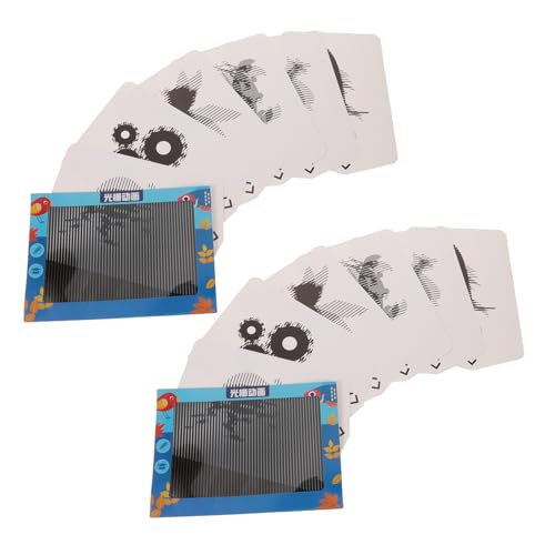 HEMOTON 2 Sets Rasteranimation Pädagogische Wissenschaft Lentikularlinsen Stiel Unterricht Zum Basteln Für Wissenschaft Kits Weißbuch von HEMOTON