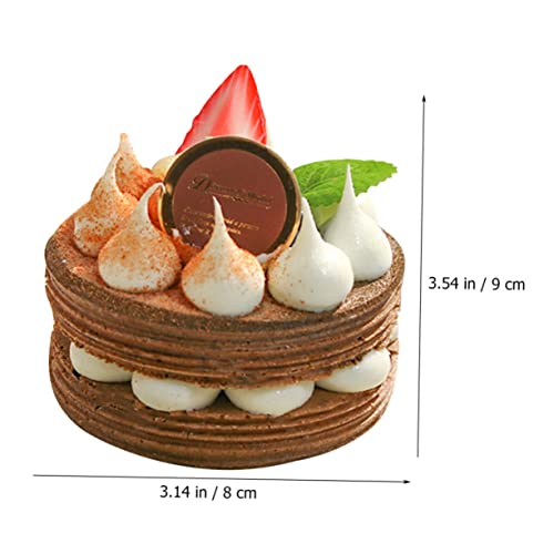 HEMOTON 2 Stck Teiliges Künstliche Kuchenmodelle Realistische Dessertdekoration Wiederverwendbare Leichte Fotorequisiten für Hochzeit Party Schaufenster und Bäckerei Display Braun und HEMOTON 2 Stck Teiliges Künstliche Kuchenmodelle Realistische Dessertdekoration Wiederverwendbare Leichte Fotorequisiten für Hochzeit Party Schaufenster und Bäckerei Display Braun und von HEMOTON