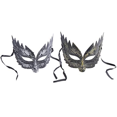 HEMOTON 2 Stk Vintage Halloween-Cosplay-Maske Retro-Tanzmaske Karneval-Maske Tanzparty-Maske Maskerade-Maske Halloween-Maske Teufel Maskerade Maske Geisterschritt bilden Combo-Platte von HEMOTON