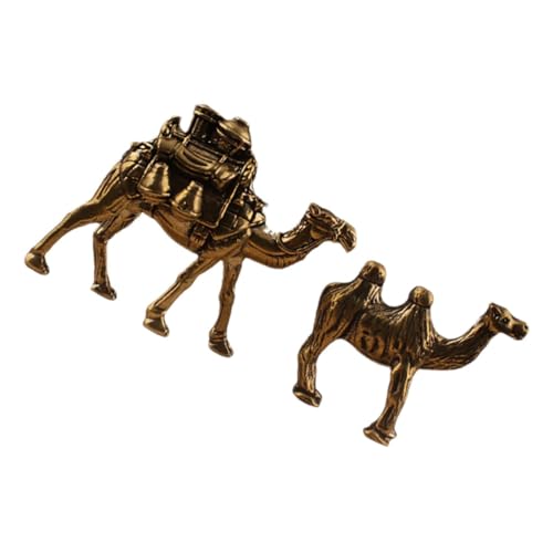 HEMOTON 2 Stück Al Fitr Dekoration Heimdekoration Vintage Wildtierfigur Tierfiguren Feier Dekoration Kamelfigur Kamelstatue Messing Golden HEMOTON 2 Stück Al Fitr Dekoration Heimdekoration Vintage Wildtierfigur Tierfiguren Feier Dekoration Kamelfigur Kamelstatue Messing Golden von HEMOTON