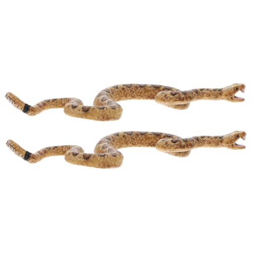 HEMOTON 2 Stück Animal Figures schlangen gartendeko Lustiges Scherzspielzeug Tier Nachbildung Schlangenspielzeug Schlangenverzierung Schlangenmodell Tierfigur Plastik Light Brown HEMOTON 2 Stück Animal Figures schlangen gartendeko Lustiges Scherzspielzeug Tier Nachbildung Schlangenspielzeug Schlangenverzierung Schlangenmodell Tierfigur Plastik Light Brown von HEMOTON