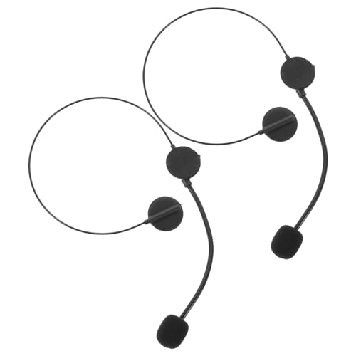 HEMOTON 2 Stück Cosplay Mikrofon Headset Verstellbar Fake Ohrhörer Kostüm Zubehör für Mädchen Sänger Star Verkleidung Halloween Themenparty HEMOTON 2 Stück Cosplay Mikrofon Headset Verstellbar Fake Ohrhörer Kostüm Zubehör für Mädchen Sänger Star Verkleidung Halloween Themenparty von HEMOTON