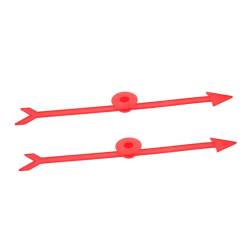 HEMOTON 2 Stück Drehteller Zeiger Zubehör Drehendes Preisrad Klassenzimmer Zubehör Preisrad Lehrbrettspiel Drehrad Für Preise Schulbedarf Kunststoff Rot von HEMOTON