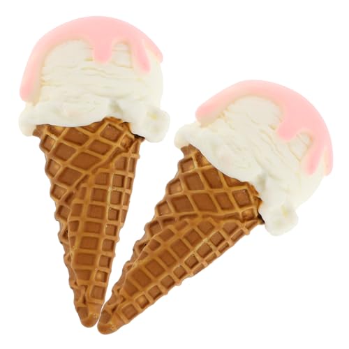 HEMOTON 2 Stück Eismodell Realistisches Lebensmittelspielzeug Essen Realistisches Spielfutter Gefälschte Desserts Dekorationen Für Eiscreme-Geburtstagsfeiern Harz HEMOTON 2 Stück Eismodell Realistisches Lebensmittelspielzeug Essen Realistisches Spielfutter Gefälschte Desserts Dekorationen Für Eiscreme-Geburtstagsfeiern Harz von HEMOTON