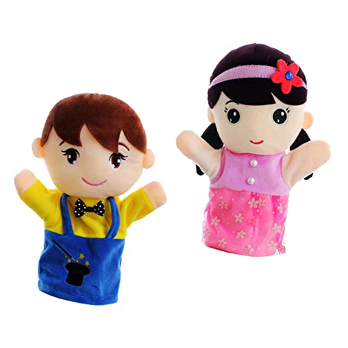 HEMOTON 2 Stück Familien Handpuppe Panda Puppen Junge Handpuppe Die Marionetten Babys Puppen B Puppe Für Babys Handpuppe Aus Stoff von HEMOTON