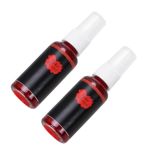 HEMOTON 2 Stück Halloween-Blut-Accessoires Halloween Halloween Toys Halloween-Party-Dekoration halloweendeko künstliches Blut Parteiblut Zombie Kunstblut-Requisite Blut von HEMOTON