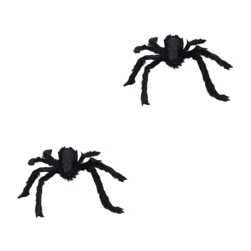 HEMOTON 2 Stück Halloween Dekorative Plüschspinne Bunte Schwarze Simulation Spinne für Gruselige Halloween Deko Attrappe für Party Prank Horror Szenen HEMOTON 2 Stück Halloween Dekorative Plüschspinne Bunte Schwarze Simulation Spinne für Gruselige Halloween Deko Attrappe für Party Prank Horror Szenen von HEMOTON