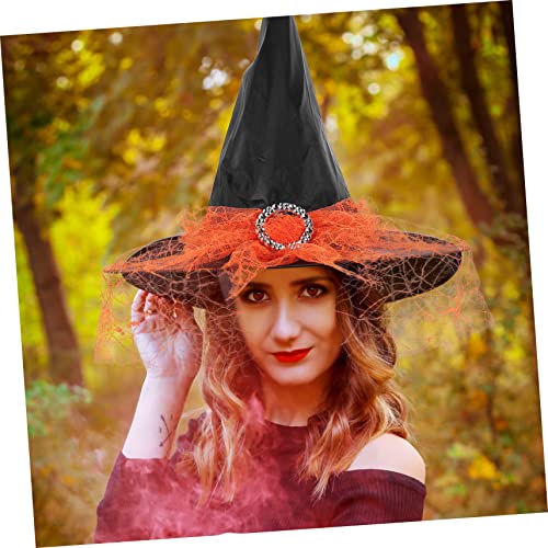 HEMOTON 2 Stück Halloween Hexenhüte aus Leichtem Oxfordstoff Kreative Party Deko für Erwachsene Rote und Orange Spitze Einzigartige Verkleidung für Halloween Feierlichkeiten HEMOTON 2 Stück Halloween Hexenhüte aus Leichtem Oxfordstoff Kreative Party Deko für Erwachsene Rote und Orange Spitze Einzigartige Verkleidung für Halloween Feierlichkeiten von HEMOTON