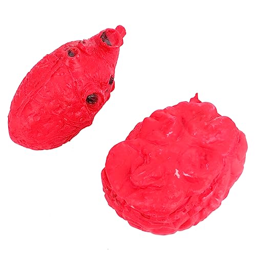 HEMOTON 2 Stück Halloween Prothetische Requisiten Halloween Hängende Requisiten Halloween-Maske Halloween -Party -Dekorationen Halloween-organe Halloween-Requisiten Menschlich Tot Emulsion von HEMOTON