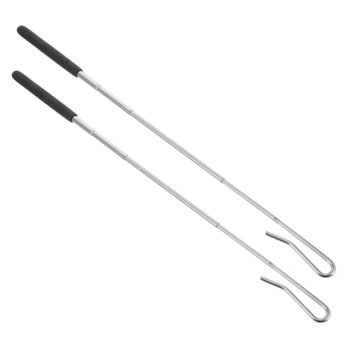 HEMOTON 2 Stück Handpuppen-Joystick interaktive Puppen Puppenstangen aus Edelstahl Marionettenarmstangen Handpuppenzubehör Handpuppenstangen Puppenwerkzeuge Puppengriffe Rostfreier Stahl von HEMOTON