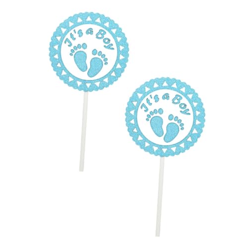 HEMOTON 2 Stück Kinderparty Geburtstagskuchen Deko Teilig Fußabdruck Cake Topper in Blau Leuchtende Tortendeko für Mädchen Jungen Süße Partyornamente für Besondere Anlässe HEMOTON 2 Stück Kinderparty Geburtstagskuchen Deko Teilig Fußabdruck Cake Topper in Blau Leuchtende Tortendeko für Mädchen Jungen Süße Partyornamente für Besondere Anlässe von HEMOTON